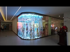 Flexible P8 LED Mesh Screen Transparent Film Display on Glass Storefront Advertising