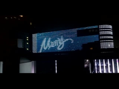 RGB High Brightness Mesh Screen IP67 Waterproof 25mm DMX512 Grid Screen for Advertising 