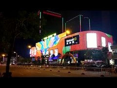 Mesh Led Display Outdoor Waterproof P100 Led Net Screen Lightweight Thin Flexible Mesh Led Display