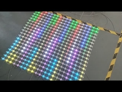 LED Mesh Display উচ্চ মানের SMA5050 P50 জলরোধী নমনীয় স্ক্রিন বিল্ডিং মিডিয়া