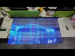 জাল গ্রিল স্ক্রিন উচ্চ উজ্জ্বলতা আরজিবি পি 2.6 এর মাধ্যমে দেখুন বড় ইনডোর গ্লাস এলইডি স্ক্রিন