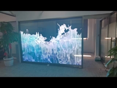 Indoor Outdoor Adhesive Transparent Flexible LED Film Crystal Screen Display Panel Transparent LED F