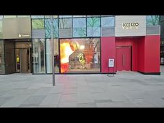 Full Color IP65 Transparent Grille Screens P2.6 Exhibition Hall Glass Outdoor Building Window Led Di